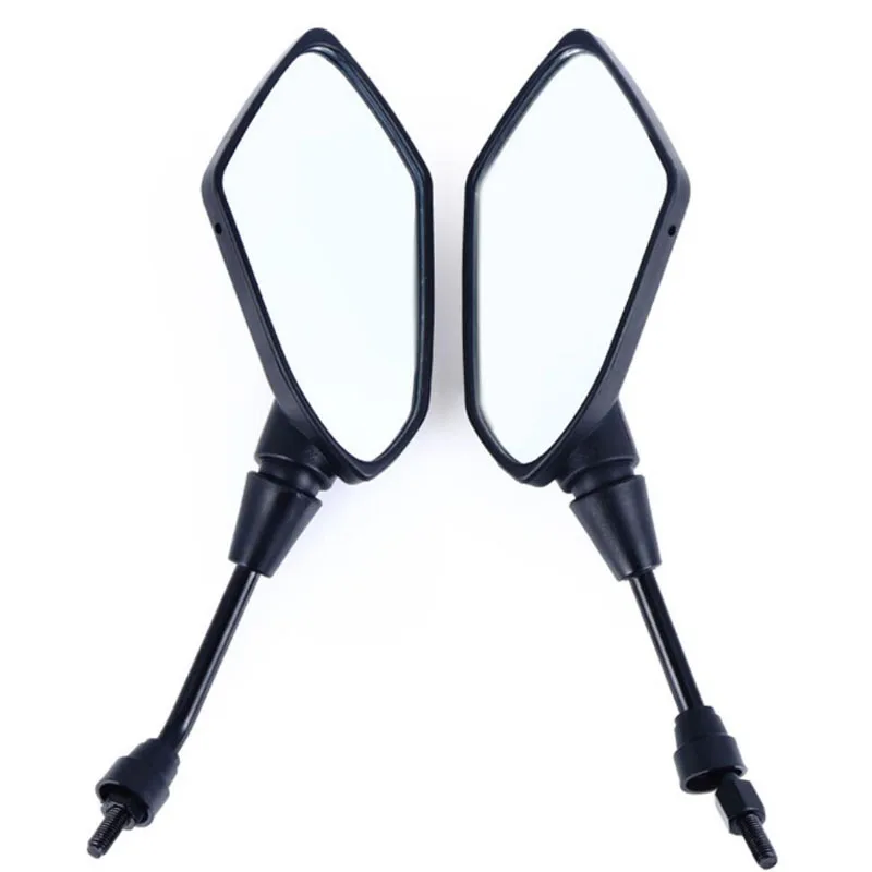

2Pcs/Pair Motorcycle Mirror Scooter E-Bike Rearview Mirrors Electrombile Back Side Convex Mirror 8mm 10mm Carbon Fiber