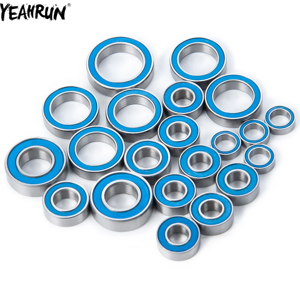 

YEAHRUN, 21 шт., шарикоподшипник ступицы колеса, хромированная сталь для Traxxas Slash, нержавеющий стемпер Telluride 4x4, запчасти для радиоуправляемых авто...