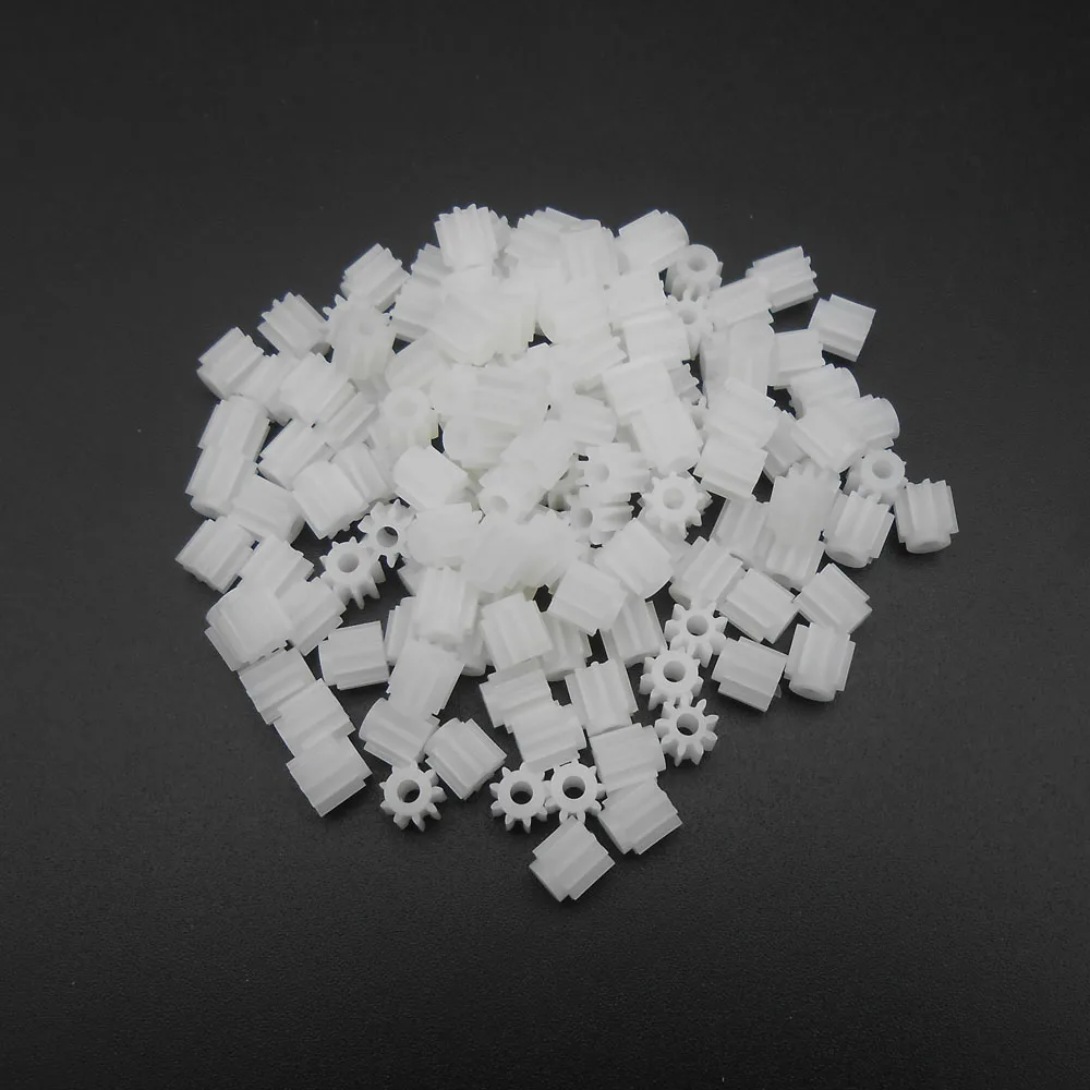 500Pcs 0.5M 0.5 Modulus Spur Gear Pinion Aperture 2mm 1.95mm 9 Teeth With 1MM No Shoulder 2A Tight Fit 9T 5.3MM X 5.5MM | Обустройство