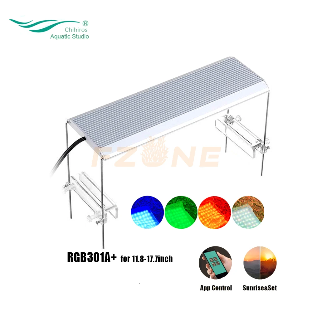 Chihiros RGB аквариумный светодиодный светильник встроенный модуль приложения Aqaurium RGB светодиодный светильник с 3 тусклым каналом - Цвет: RGB A301 Plus