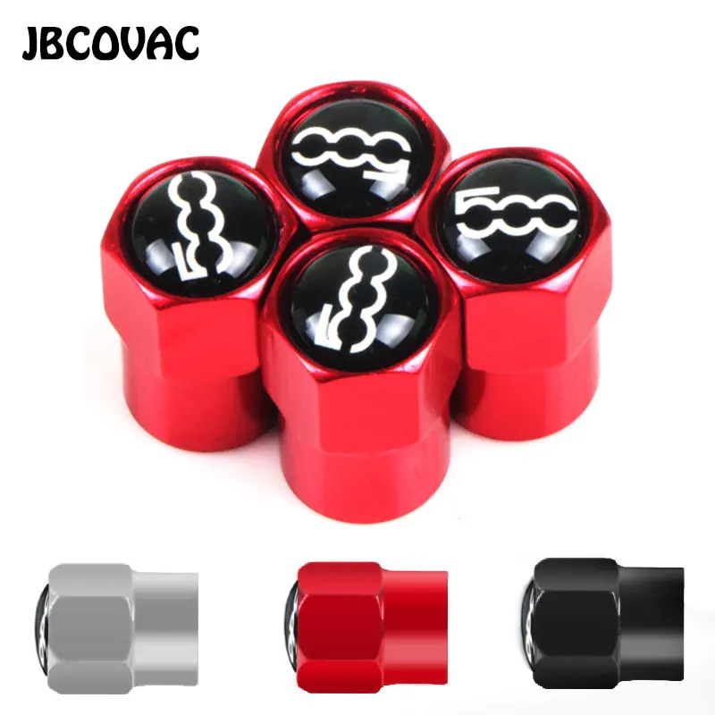 4 шт. автомобильные аксессуары колпачки на клапан наклейка чехол для Fiat 500 Punto Abarth