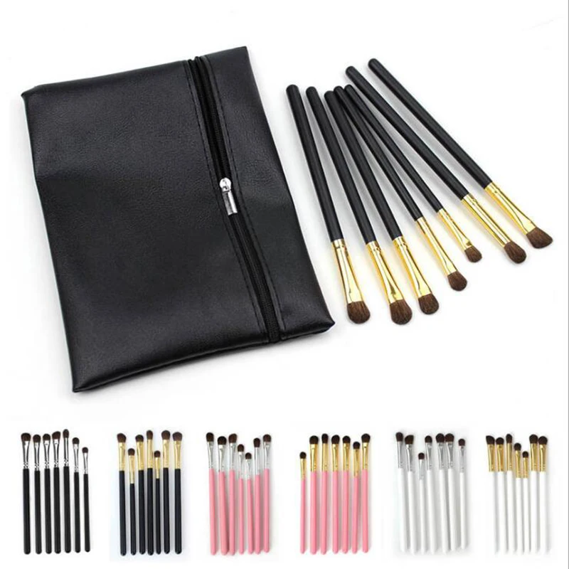 Набор кистей для макияжа 7 шт./компл. мягкая Косметика Тени Карандаш глаз карандаш