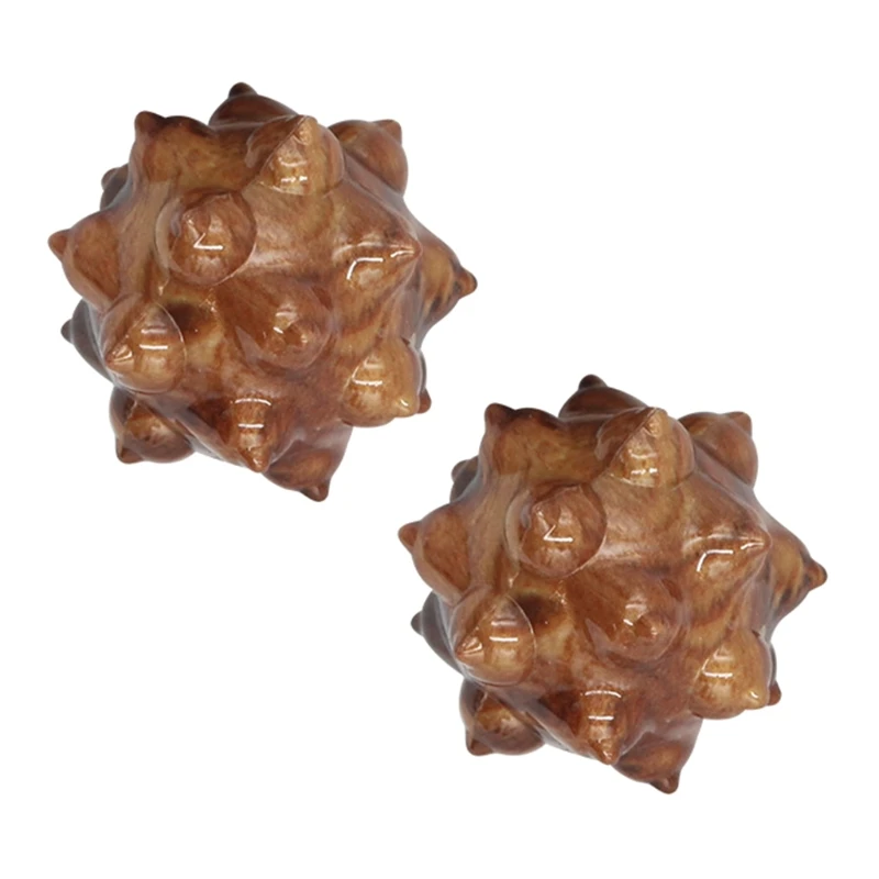 

Hand Massage Ball Promote Blood Circulation Healthcare Anti-pressure Massager Palm Massage Ball Wooden Hand Massage Ball