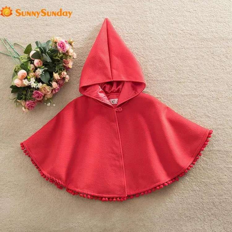 

2020 Limited Real Full Solid Cloak Party Style Girl Clothes Jacket For Kids Fashion Cosplay Time Outdoor Windbreaker For Girls