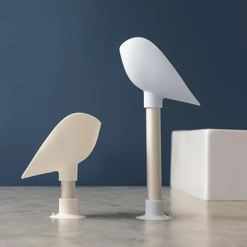 

Punch-free Bird Soap Box Aluminum Tube Drain Soap Box Perforation-free Suction Cup Soap Rack Vertical Bathroom Soap Box New