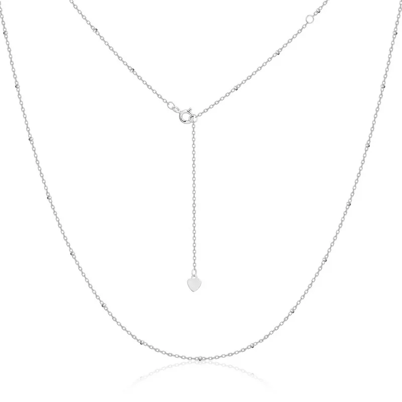 

ALLNOEL, свитер из стерлингового серебра 925 пробы, длинная цепочка с шариками, три круга, регулируемое ожерелье, аксессуары, 750 мм