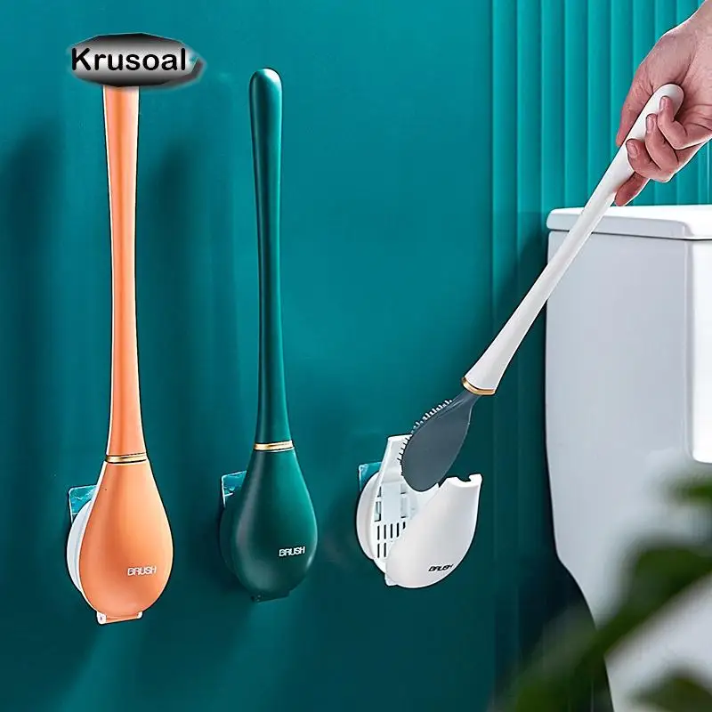 Силиконовая насадка-щетка для унитаза настенная щетка автоматического