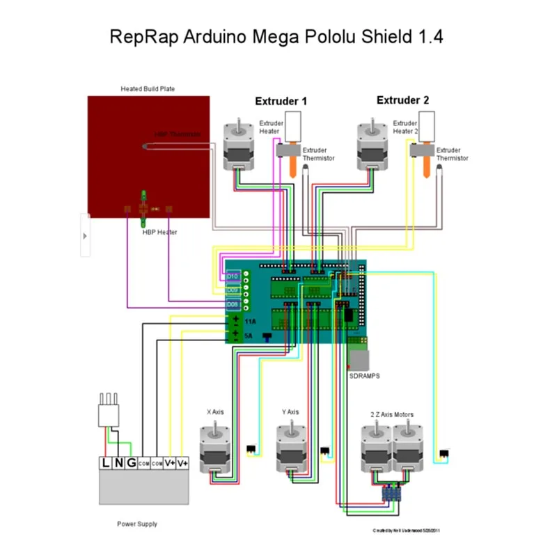 Для Arduino 3D принтер платы Ramps 1 4 панель управления расширения с радиатором