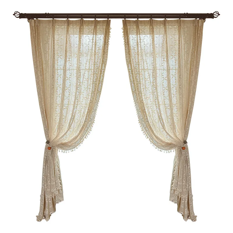 Американский кантри скандинавский пасторальный хлопковый вязанный крючком