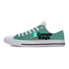 Кроссовки женские и мужские парусиновые, мультяшный рисунок Конго, на шнуровке, дышащие, Ретро стиль, Уличная обувь для отдыха, реальные фотографии