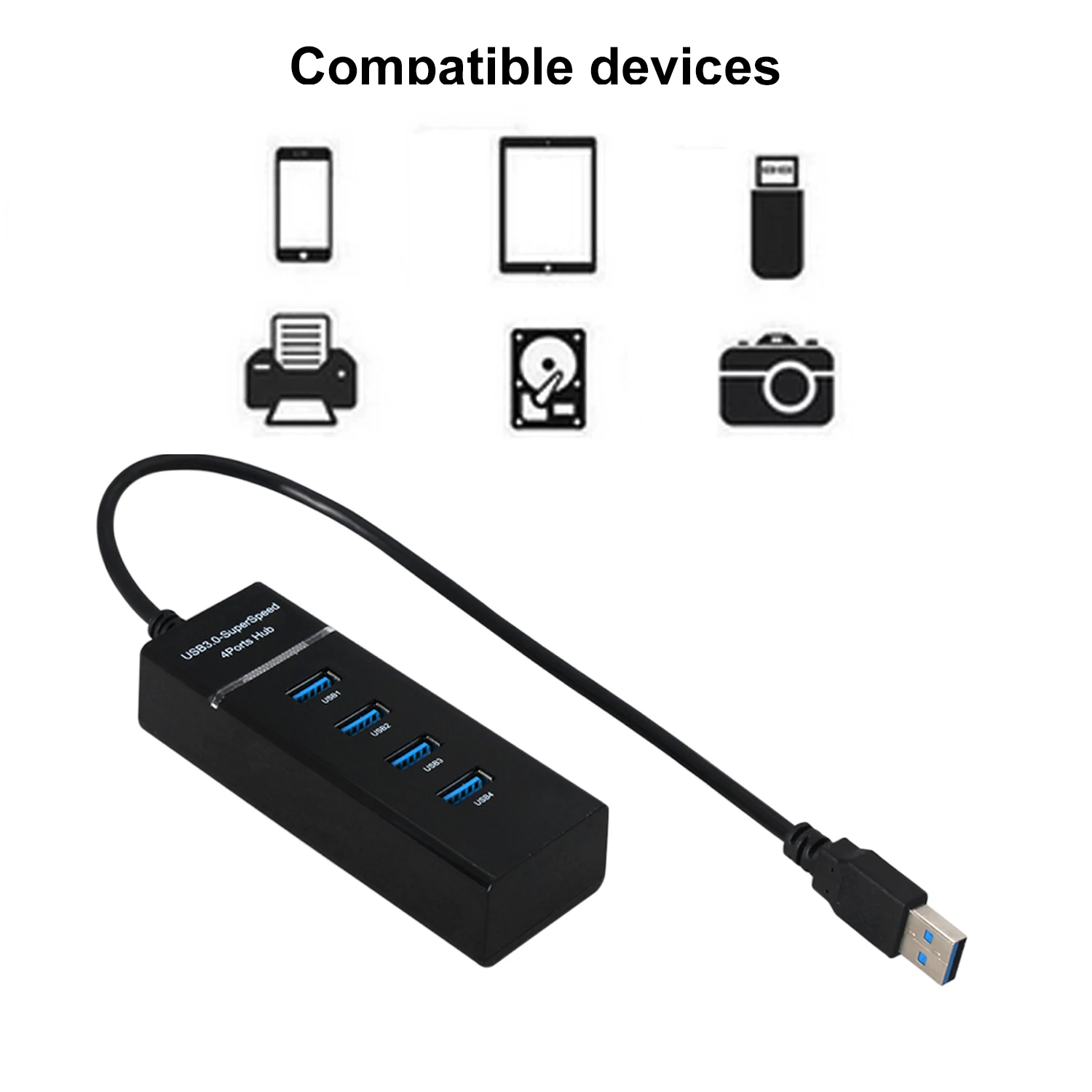 Bevigac Universal USB Hub 4 Port 3.0 High Speed Extender Adapter for Sony PS4 3 Slim Pro PS3 Xbox One S Gaming Console PC | Электроника