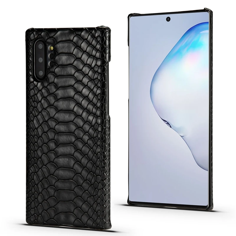 Для samsung Galaxy Note 10 Змеиный из искусственной кожи чехол для Plus 9 8 кожаная задняя