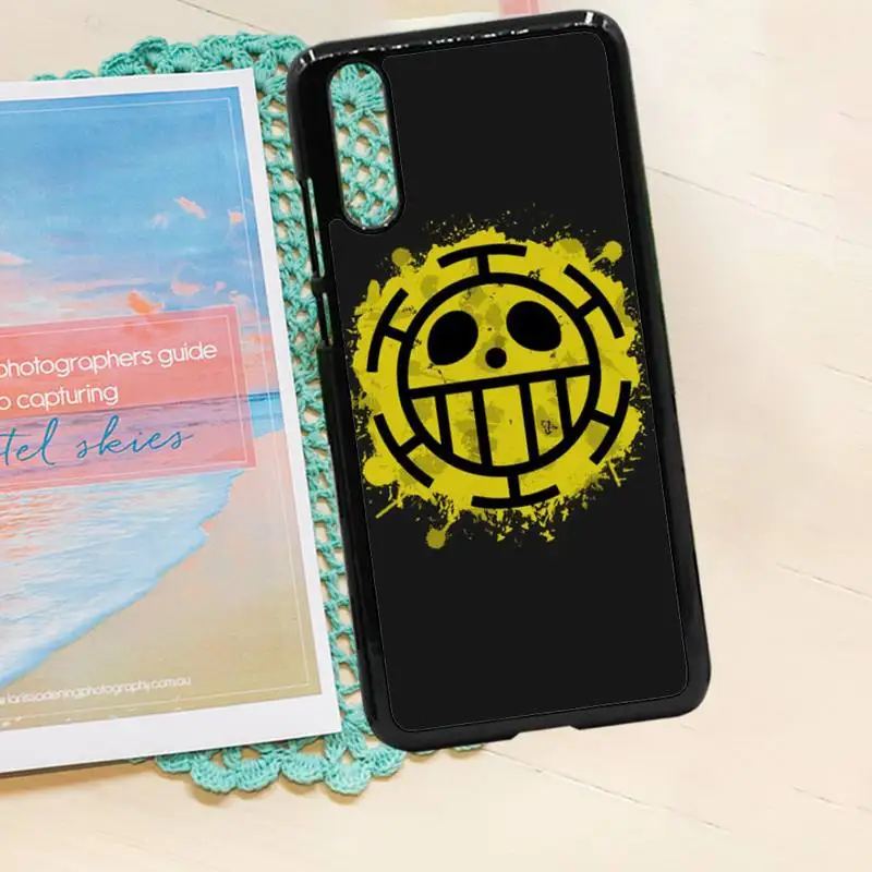 

One Piece Trafalgar Law Logo anime Phone Case PC for iPhone 11 12 pro XS MAX 8 7 6 6S Plus X 5S SE 2020 XR