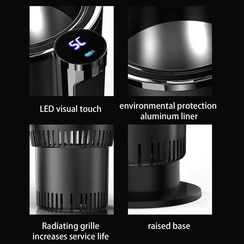 2 в 1 автомобильная кружка термос с цифровым дисплеем|Автомобильные холодильники|
