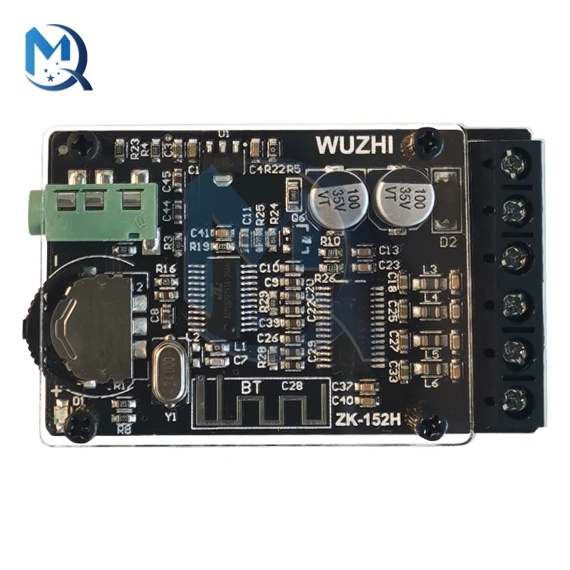 Плата усилителя Bluetooth 5 0 15 Вт + 2 каналов стереозвук ZK-152H TPA3110D2 с крышкой для разъема