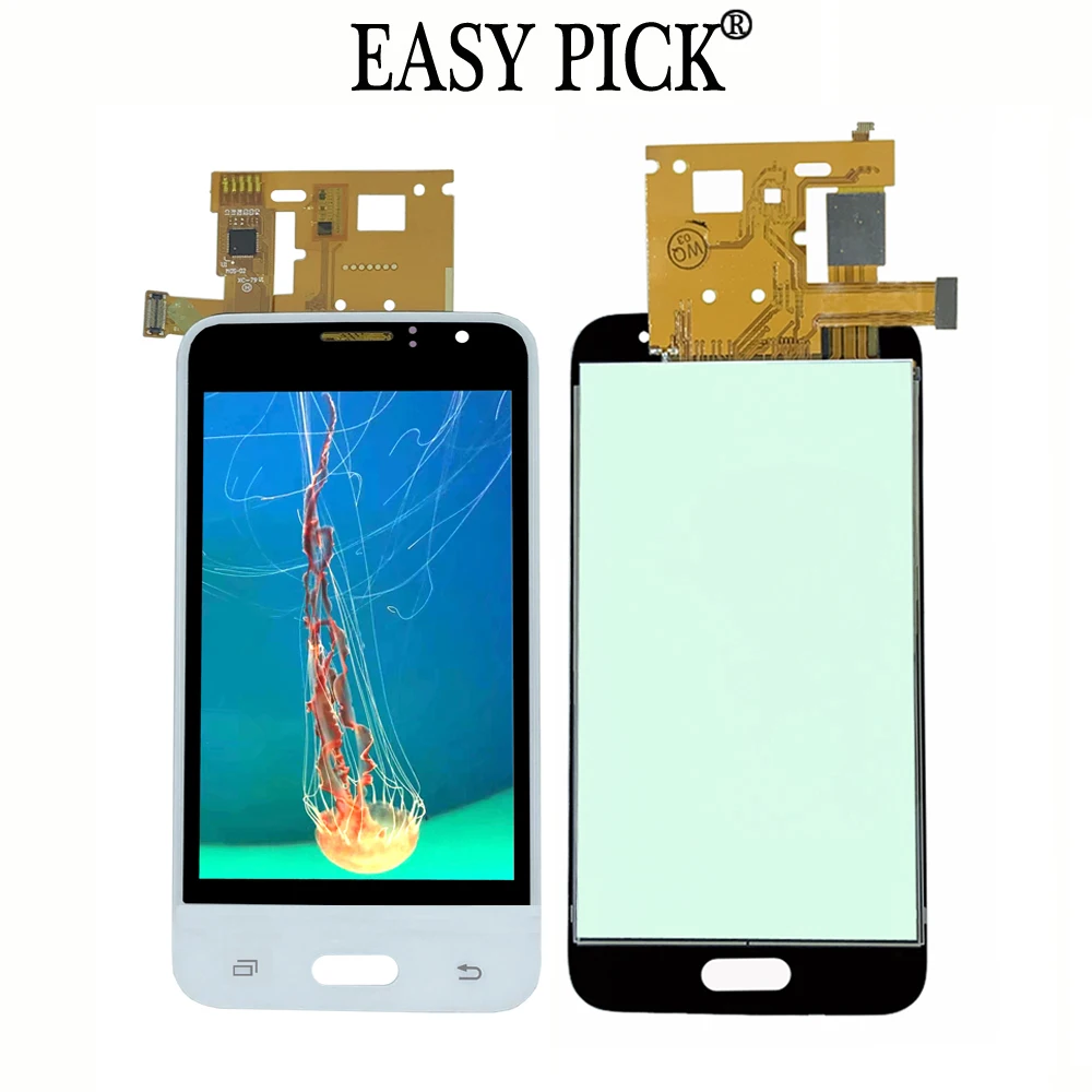 White Для samsung Galaxy J1 J120F/DS J120F J120M J120H/DS J120G ЖК-дисплей кодирующий преобразователь сенсорного экрана в сборе - Цвет: White