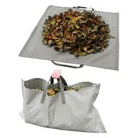 garden leaf storage bag outdoor lawn yard waste tarp container reusablebigduty gardening tote trash pouch