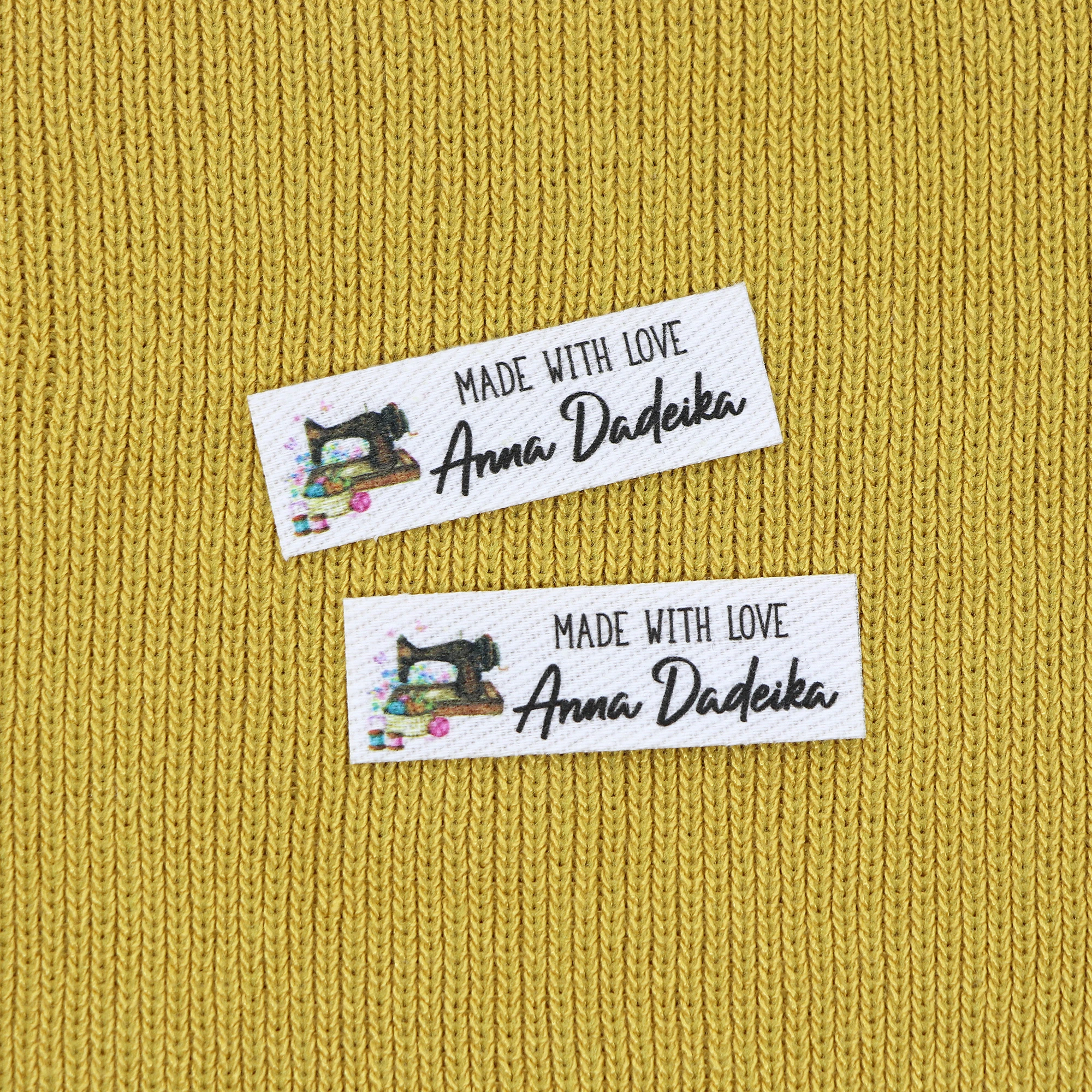 120 шт. Гладильные этикетки логотип или текст персонализированный бренд для