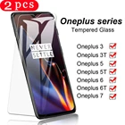 2 шт., защитная пленка 9D для экрана телефона oneplus 7, 7T pro, 6, 6T, полное покрытие, 5, 5T, защитная пленка, закаленное стекло для смартфона