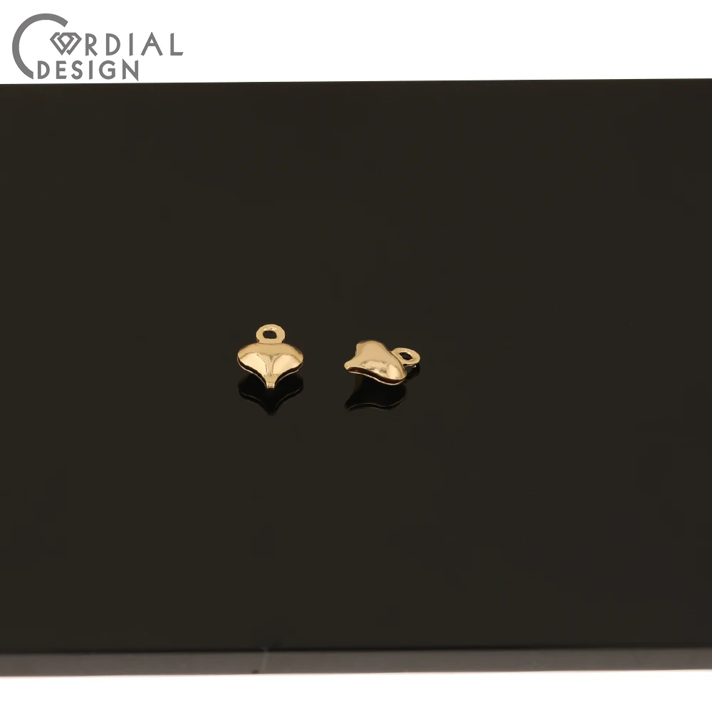 

Cordial Design 100Pcs 7*9MM Jewelry Accessories/DIY Charms/Genuine Gold Plating/Heart Shape/Pendant/Hand Made/Earring Findings