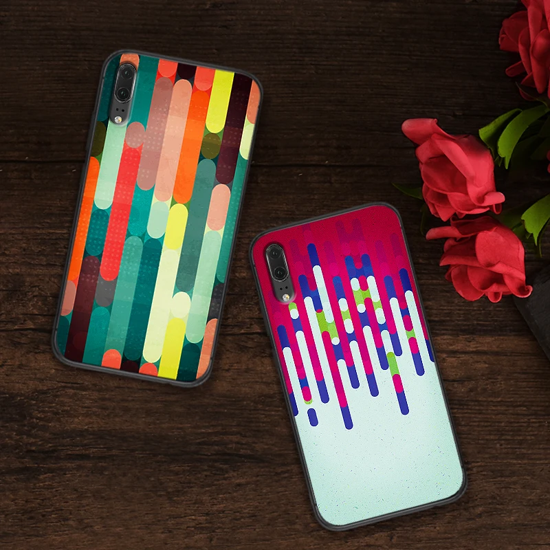 Для huawei P8 P9 Mini P10 P20 2019 P30 LITE красочный взрывозащищенный дизайн линии для P Smart Z 2018 Pro