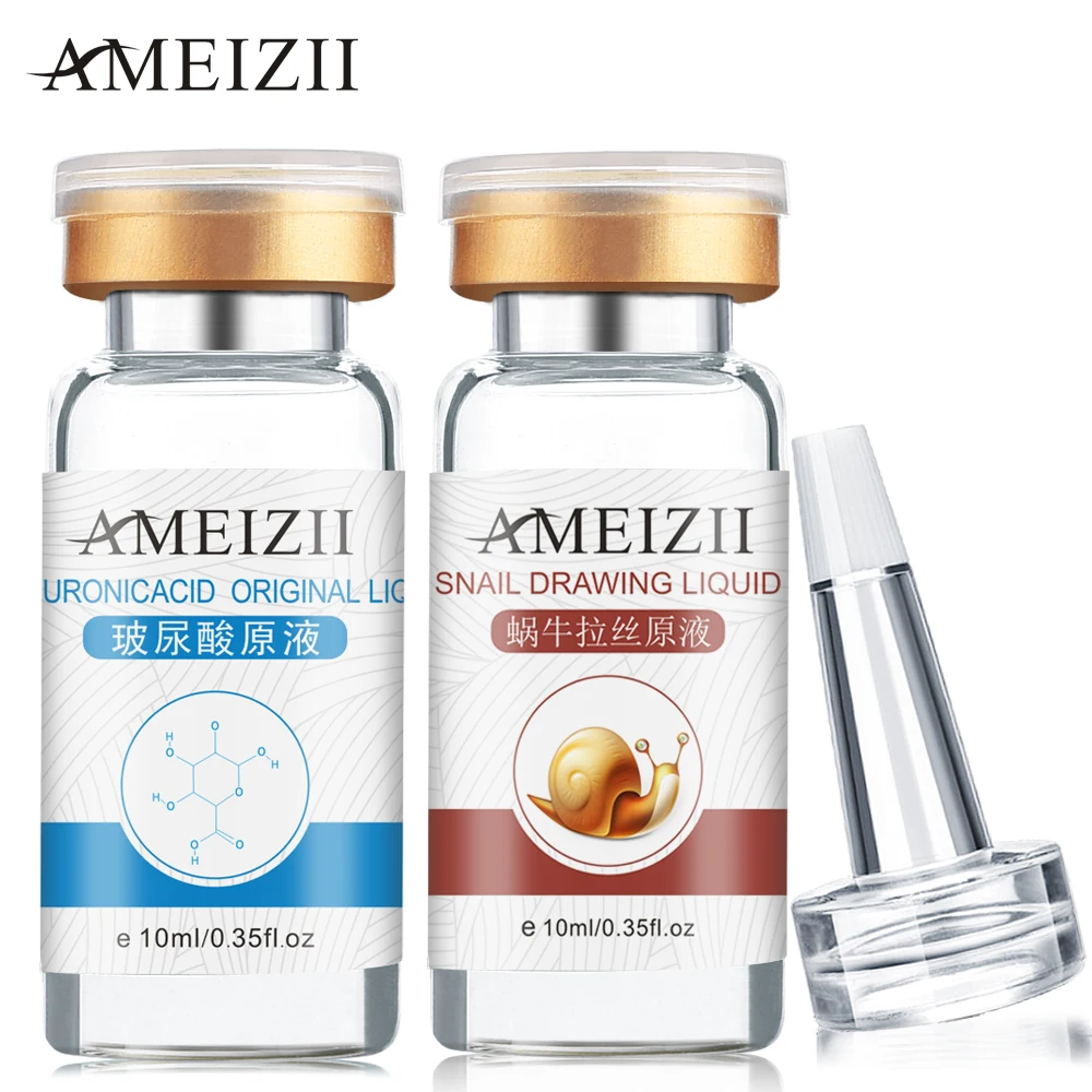 AMEIZII Snail Essence Hyaluronic Acid Serum Face Cream Moisturizing Skin Care Face Care Blackhead Acne Treatment Whitening