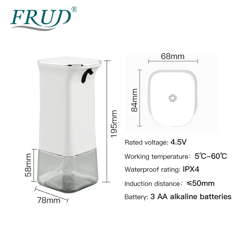 Автоматический дозатор мыла FRUD бесконтактный диспенсер для жидкого с умным