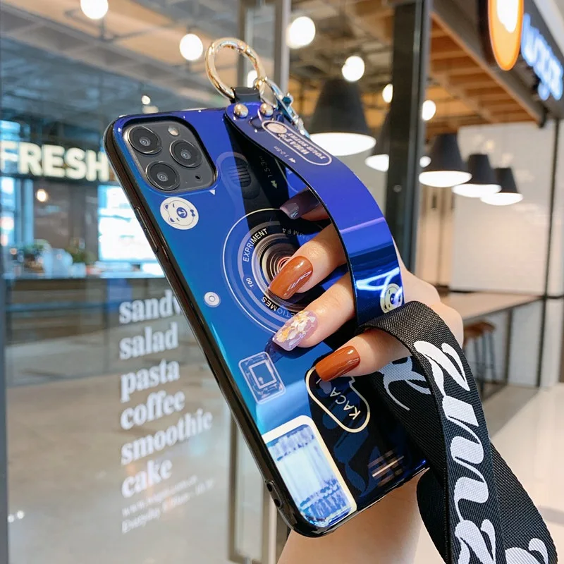 Для samsung S10 8 9 плюс S10 5G S7 S7edge Примечание 10 9 8 Pro M40 20 10 30С отсчетом, Blu-Ray камера ремешок на запястье для рельсового держателя чехол для телефона