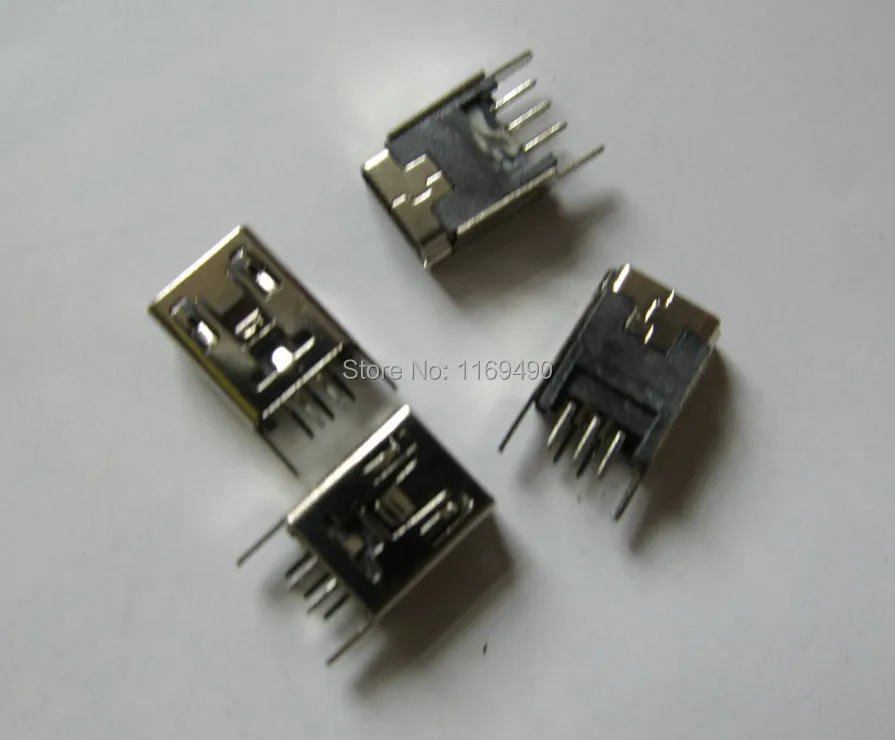 

100 шт. DIY прямой разъем MIni USB B 5pin женский разъем 180 градусов стандартный разъем для сварки интерфейса для телефона mp3 mp4 и т. Д.