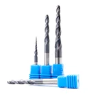 Сферические концевые фрезы VACK 3,175 мм, вольфрамовые Твердосплавные Фрезы с ЧПУ, конусные Металлические фрезы для дерева, 4 мм, 6 мм, 8 мм