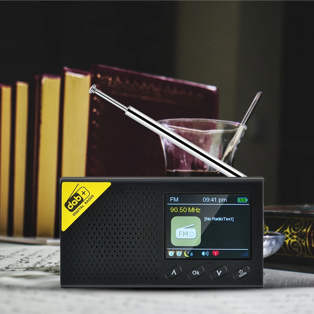 Цифровой FM-приемник DAB/DAB + 2 4 дюйма портативный динамик Bluetooth будильник