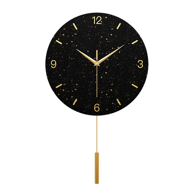 

Living Room Wall Clock American Marble Pendulum Creative Clocks Wall Simple Fashion Luxury Large Green Gold Wall Clock Modern