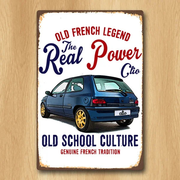 Винтажный Ретро французский автомобиль Уильямс Клио металлическая жестяная