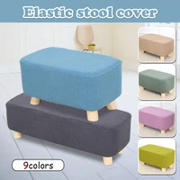 slipcovers footstool cover real silver fox velvet square step stool cover form fit stretch square folding storage covers