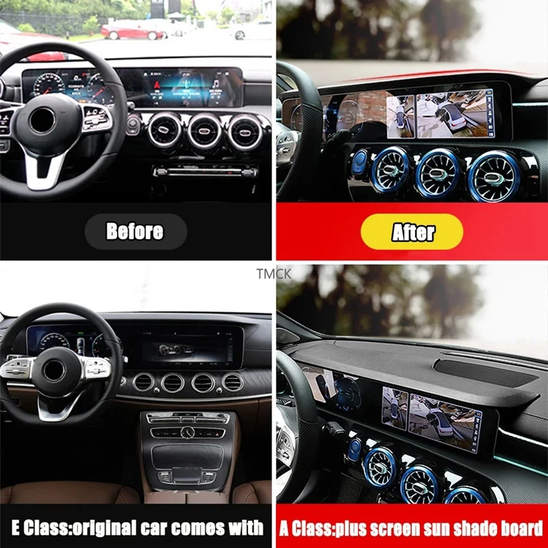 

Car Instrument Navigation Display Screen Shade Sun Board for Mercedes Benz A Class W177 CLA C118 2019-2020