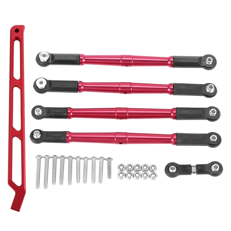 165X13X 7 мм Комплект алюминиевых звеньев заднего шасси MAK016R для 1/8 ARRMA KRATON 6S, набор красных и алюминиевых стальных галстуков S2