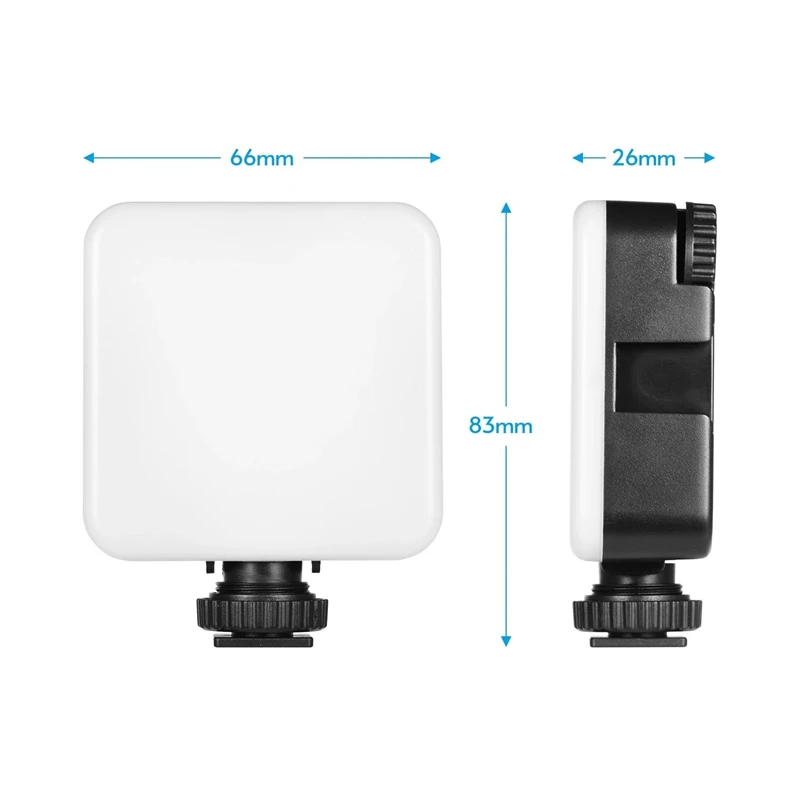 

Mini RGB LED Video Light Portable Pocket Dimmable Photography Light Vlog Fill Light for Smartphone DSLR SLR Camera