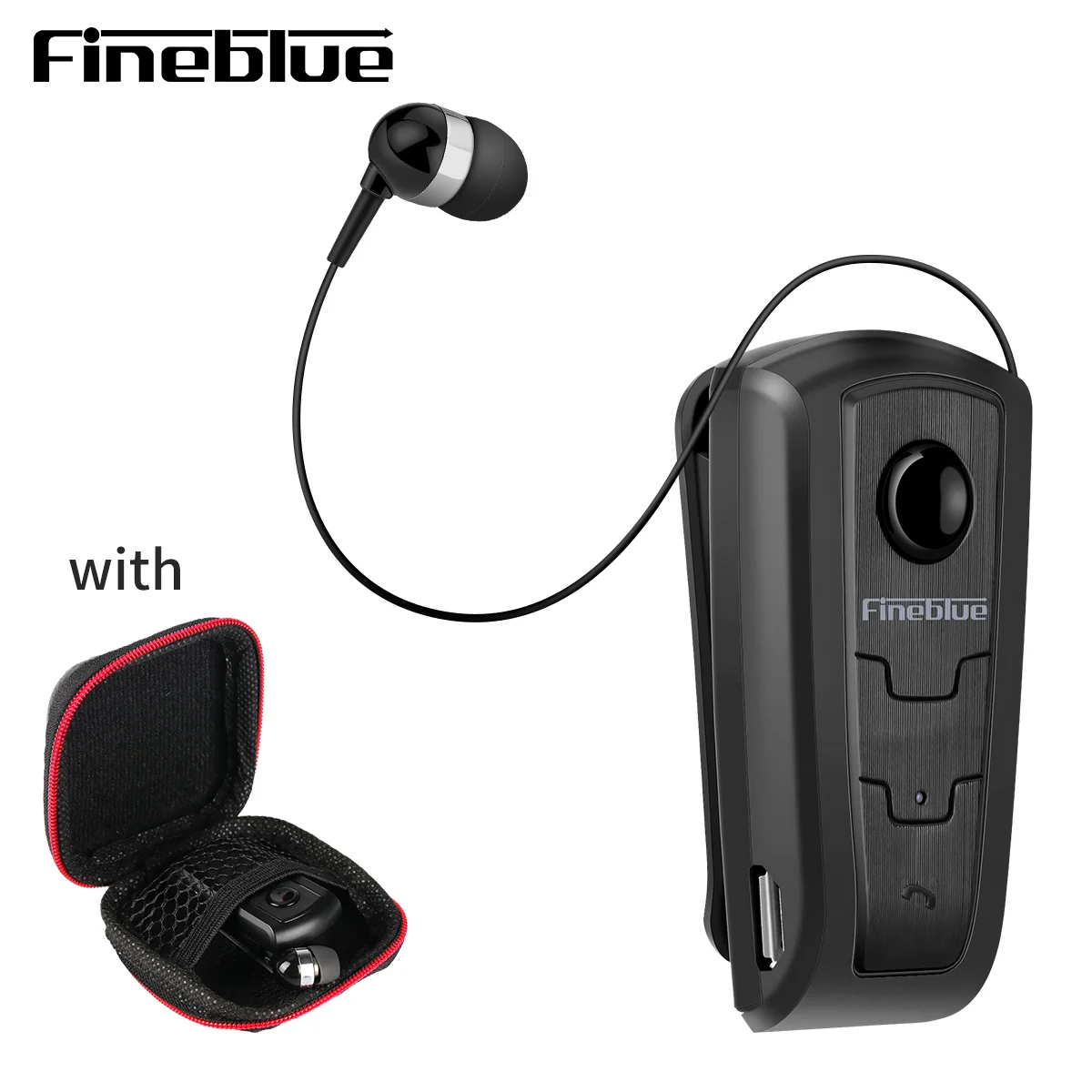 

Беспроводная Bluetooth-гарнитура FineBlue F910 с мини-сумкой