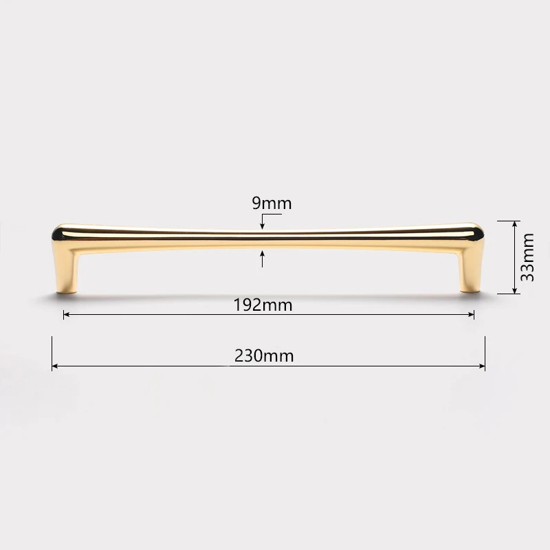 

KAK яркая золотая для шкафа ручки в форме капли Твердые выдвижные ящики из цинковые ручки сплава кухонные двери шкафа оборудование для обработки мебели