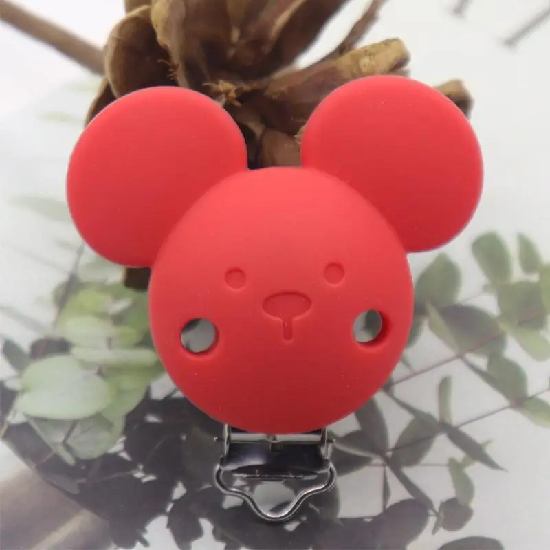 Kwd 10 шт. силиконовые соски с Микки клипсой детские зубы держатель для BPA