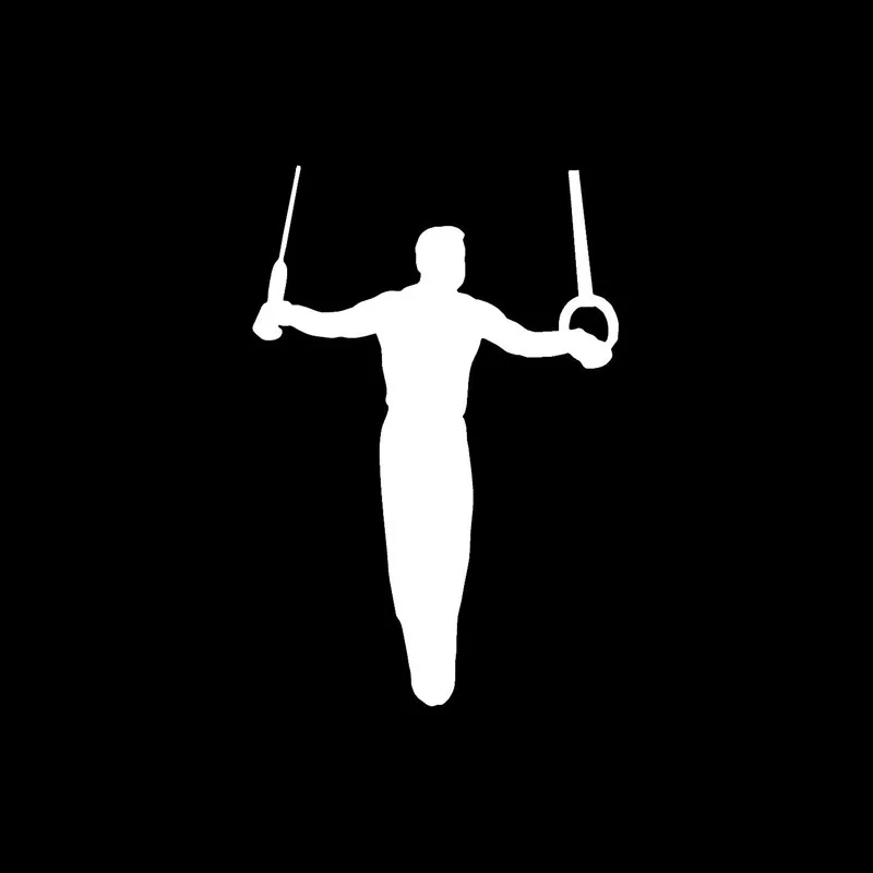 

The Men's Gymnastics Rings Personalized Custom Project Car Stickers Personalized Vinyl Reflective Decals 13*9cm