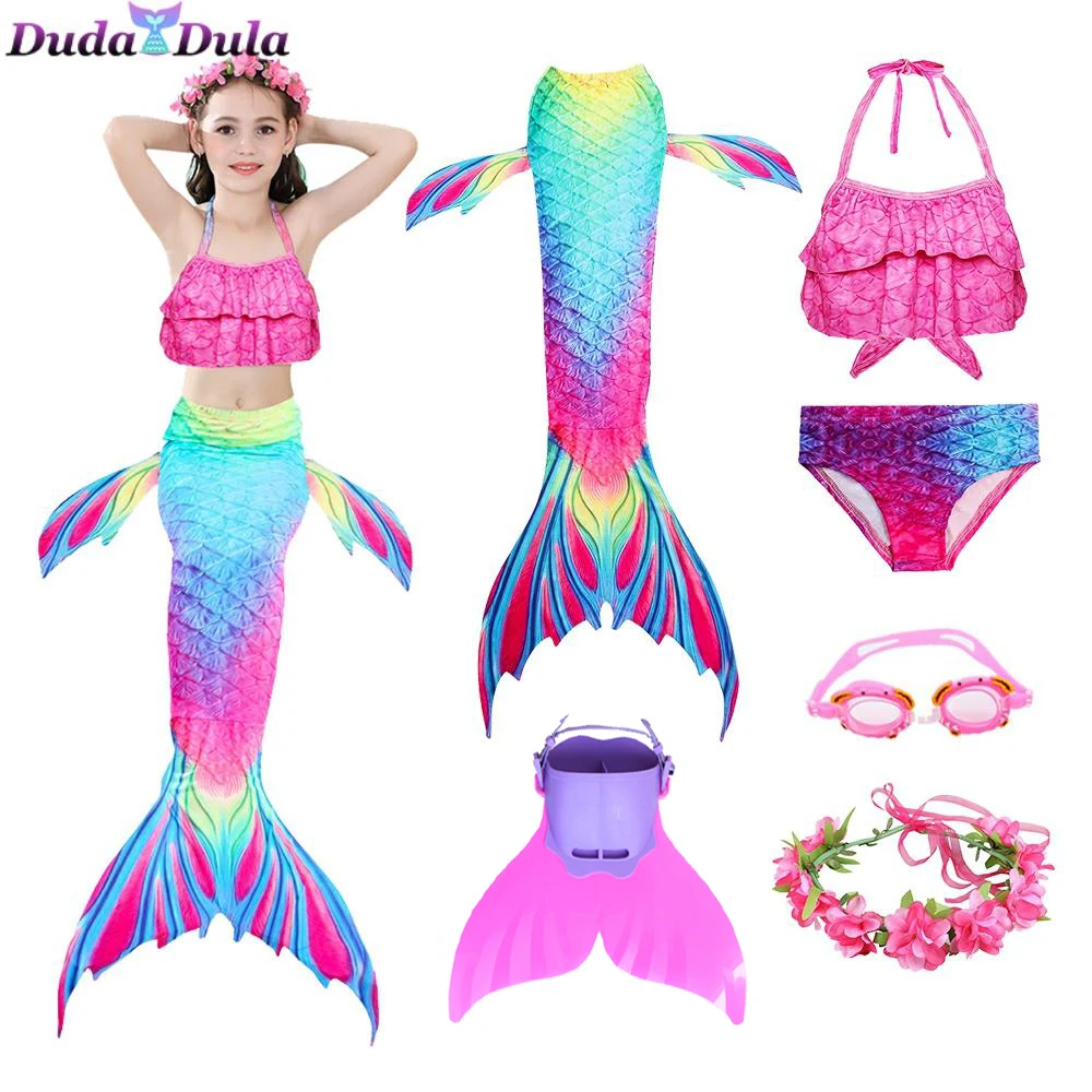 

Mermaid Tails for swimming monofin anime cosplay swimsuit cosplay costume children's fantasy princess christmas costume girls