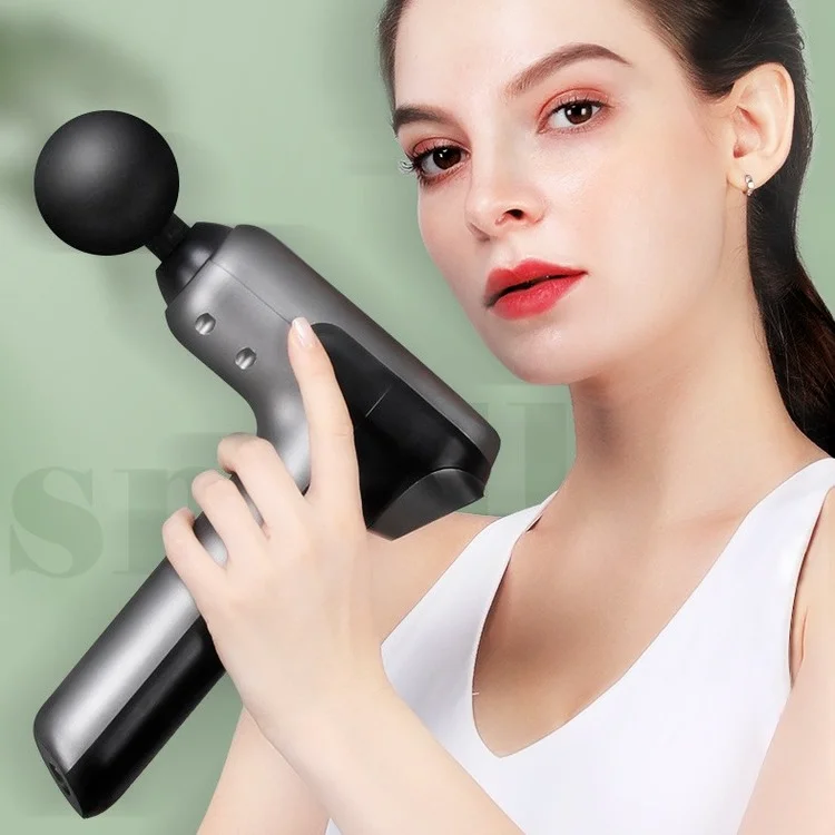 

6-speed 8-head Fascia Gun Muscle Massager Vibration Muscle Massage Fitness Impact Bar Beats Muscles To Relieve Muscle Soreness