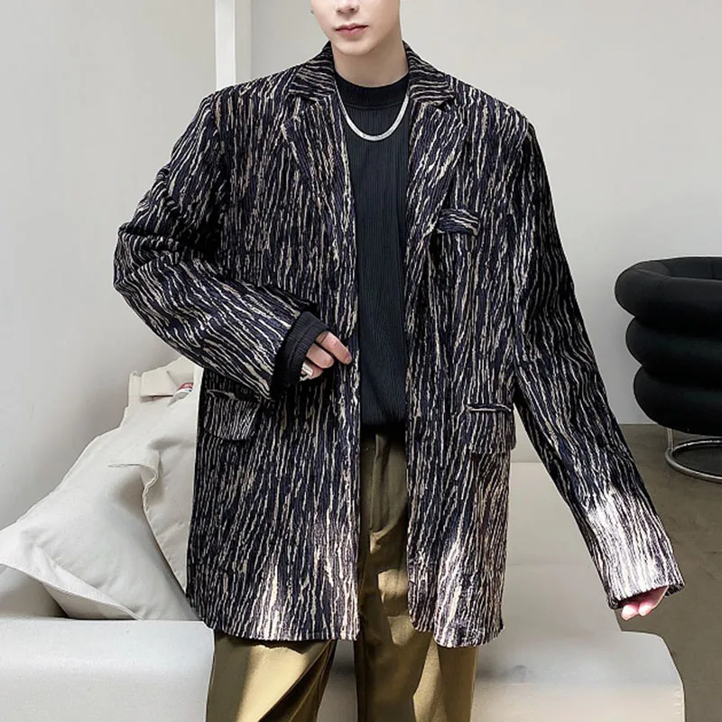 

XITAO Women Striped Blazer Fashion New Women Full Sleeve Pocket 2020 Winter Irregular Loose Casual Style Blazer Coat ZY3199