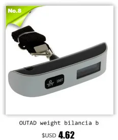 OUTAD 50 кг/10 г lcd Цифровые рыболовные Висячие Электронные весы Карманный крючок мини ручной Вес походные весы