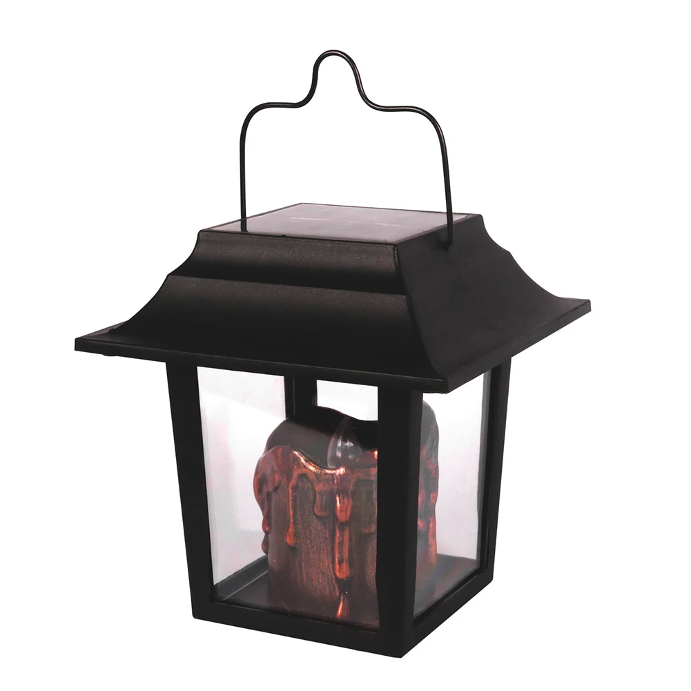 

2pcs LED Flickering Retro Auto On Off Waterproof Patio Garden Decor Portable Solar Lantern Night Camping Outdoor Hanging Pathway