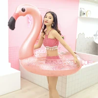 inflatable flamingo pool float swimming ring circle rubber ring for adult kids floating seat summer beach party pool toys