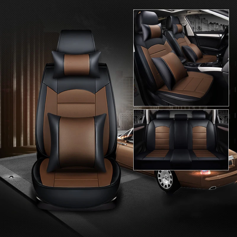 WLMWL универсальный кожаный чехол для сидений автомобиля Audi всех моделей a3 8 в a4 b6 b9