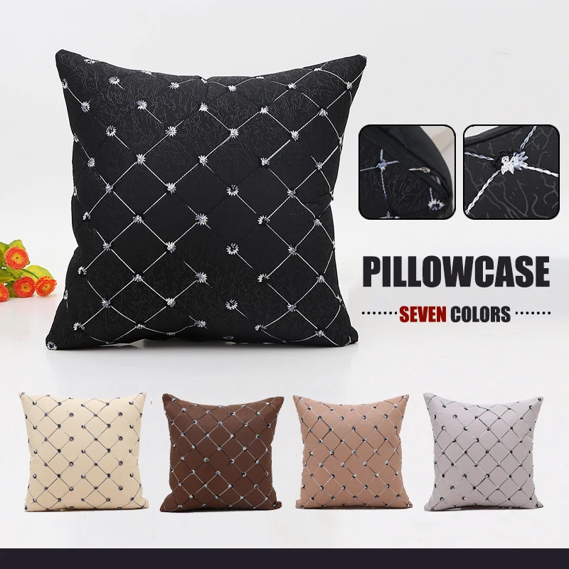 

Современные Простые Модные наволочки из полиэстера с имитацией бриллиантов, декоративные наволочки с вышивкой для дивана, гостиной