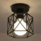 Промышленный винтажный подвесной светильник, железная люстра, подвесной светильник для коридора, входа, прохода, крыльца, костюм для лампочек E27 (без лампы)